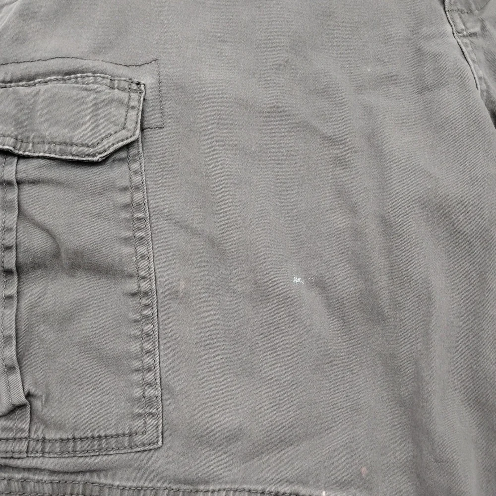 George Mens Cargo Shorts Gray Size 38 Cotton Stretch Casual Utility Outdoor